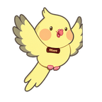 Fifsee bird wearing its pendant